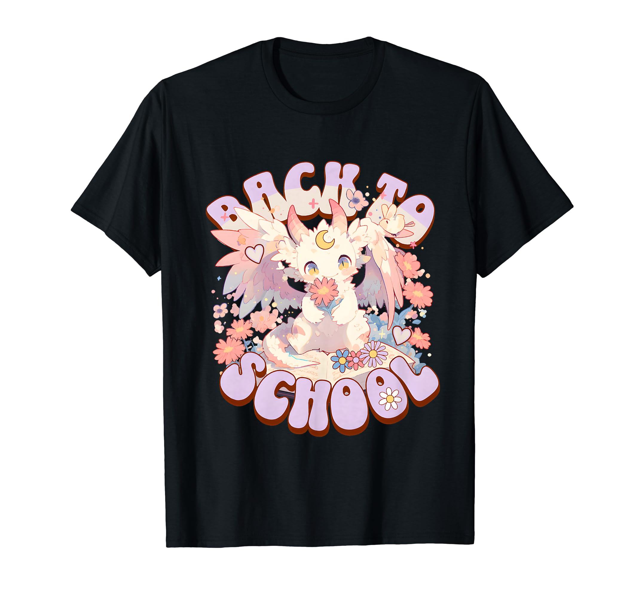 Pastel Dragon Back To School Little T-Shirt - Fun Novelty Design Men Women - T-Shirt, Sweatshirt, Hoodie