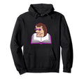 Funny Hedgehog Book Club Reading Hoodie - Fun Novelty Design Men Women - T-Shirt, Sweatshirt, Hoodie