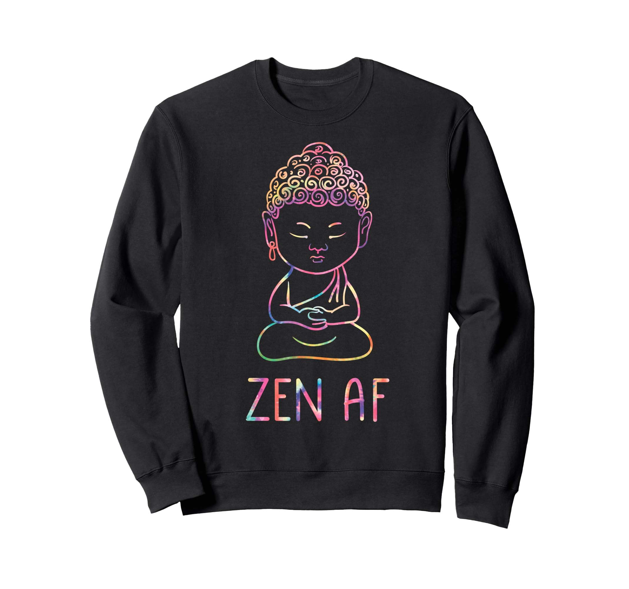 Funny Yoga Buddha Lotus Pose Sweatshirt - Custom Art Print Men Women - T-Shirt, Sweatshirt, Hoodie