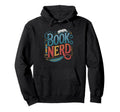 Book Nerd Glasses And Books Typography Hoodie - Minimalist Print Unisex - T-Shirt, Sweatshirt, Hoodie
