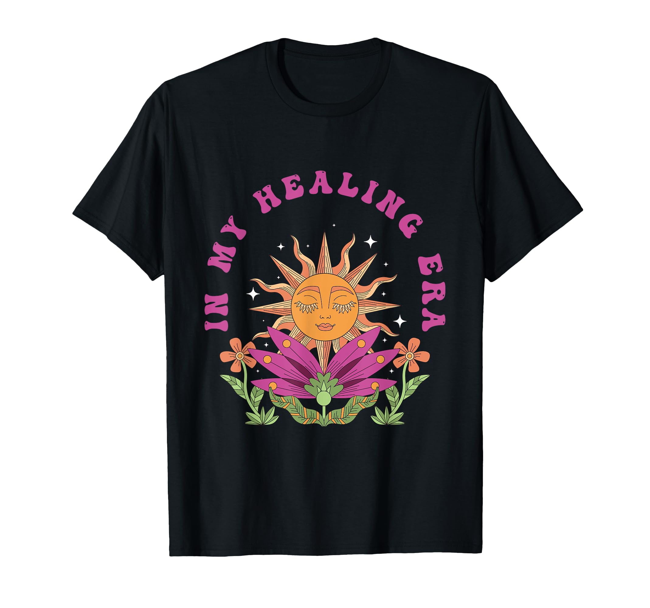My Healing Era Boho Depression Anxiety T-Shirt - Graphic Print Men Women - T-Shirt, Sweatshirt, Hoodie
