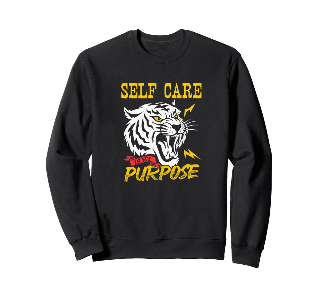 90S Self Awareness Tiger Self Sweatshirt - Streetwear Style for Adults - T-Shirt, Sweatshirt, Hoodie