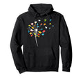 Book Dandelion Reading Lover Bookworm Hoodie - Graphic Print for Adults - T-Shirt, Sweatshirt, Hoodie