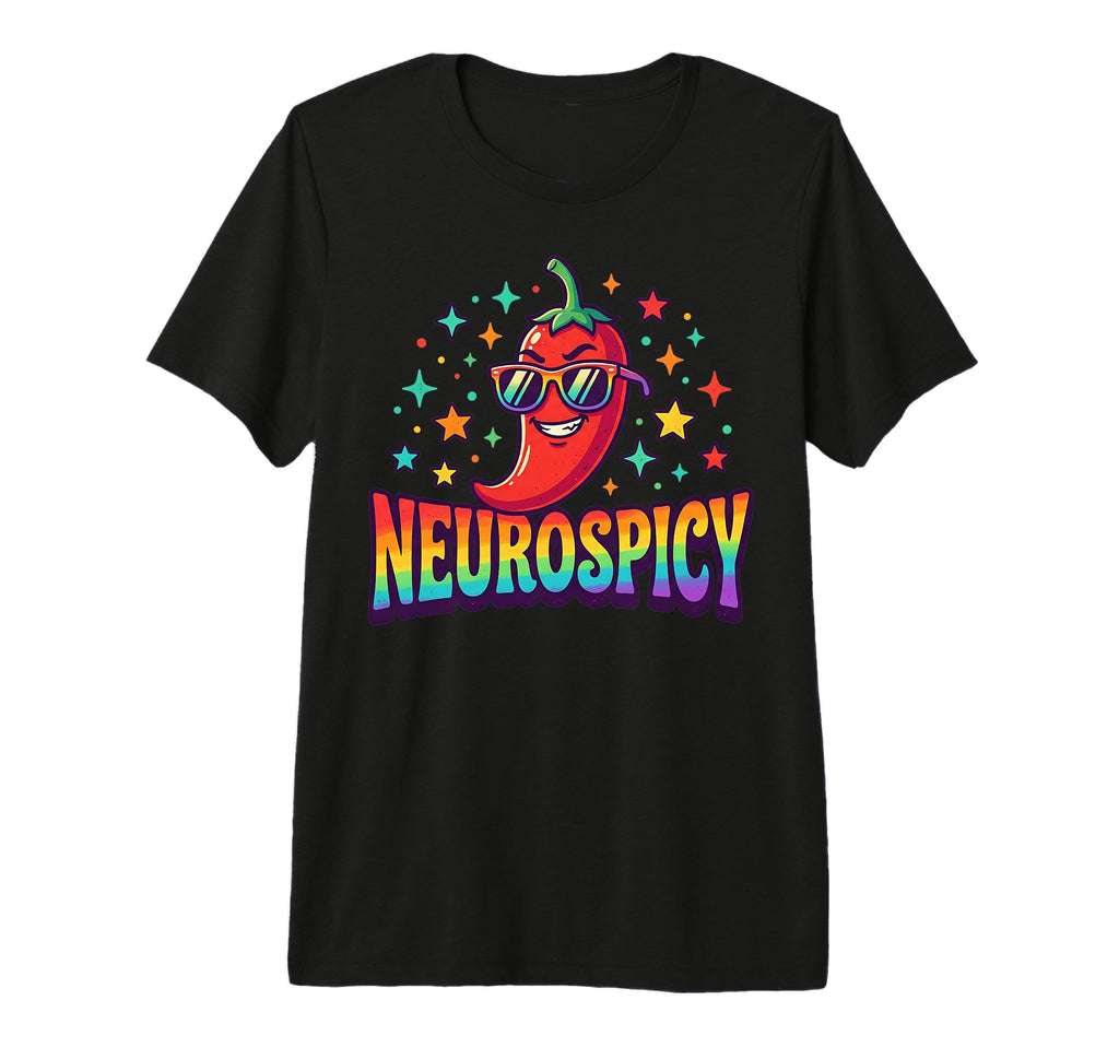 Neurospicy Spicy Brain Tri Blend T-Shirt - Unique Graphic for Adults - T-Shirt, Sweatshirt, Hoodie