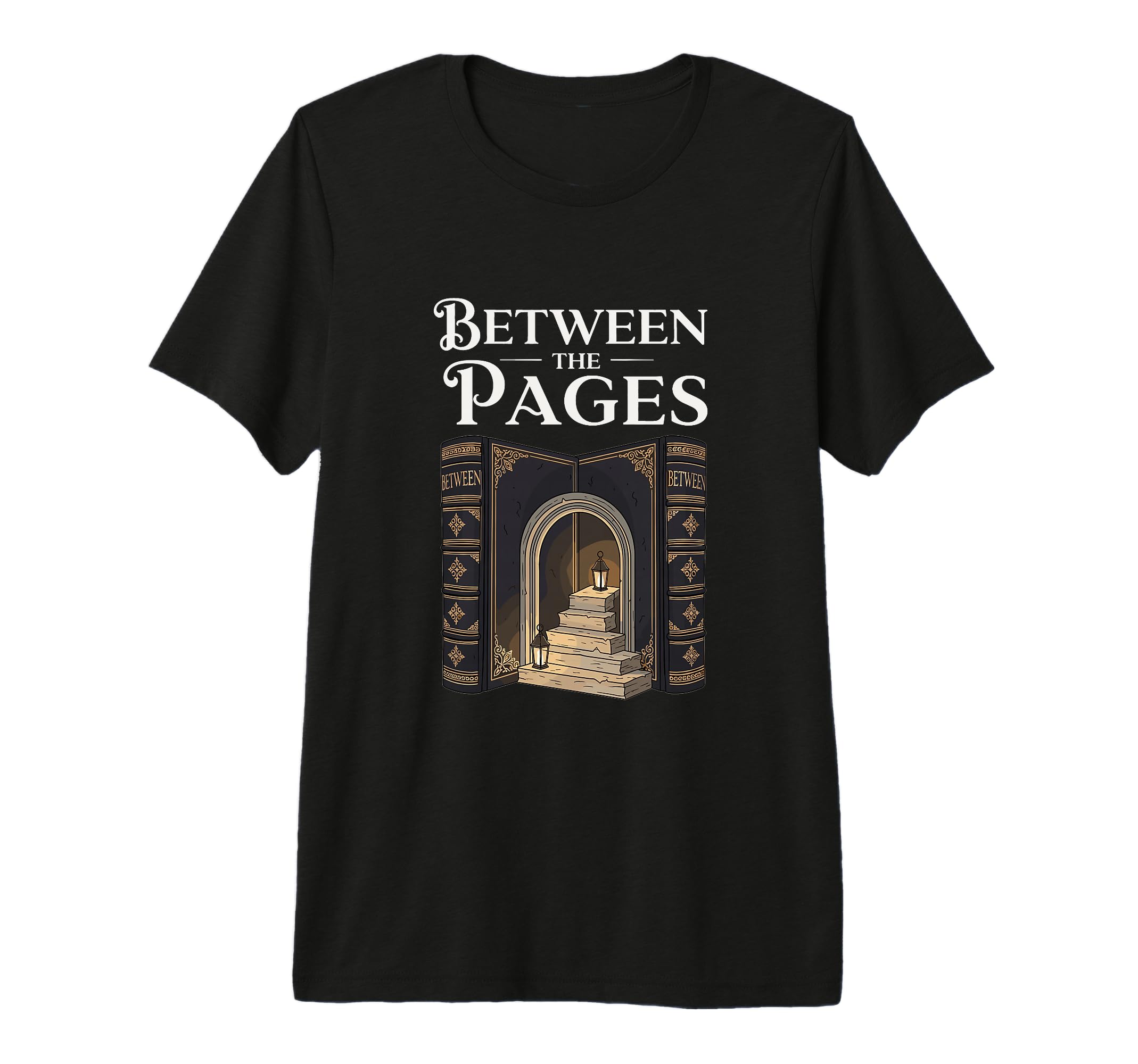 Between Pages Book Nook Reading T-Shirt - Novelty Apparel for Adults - T-Shirt, Sweatshirt, Hoodie