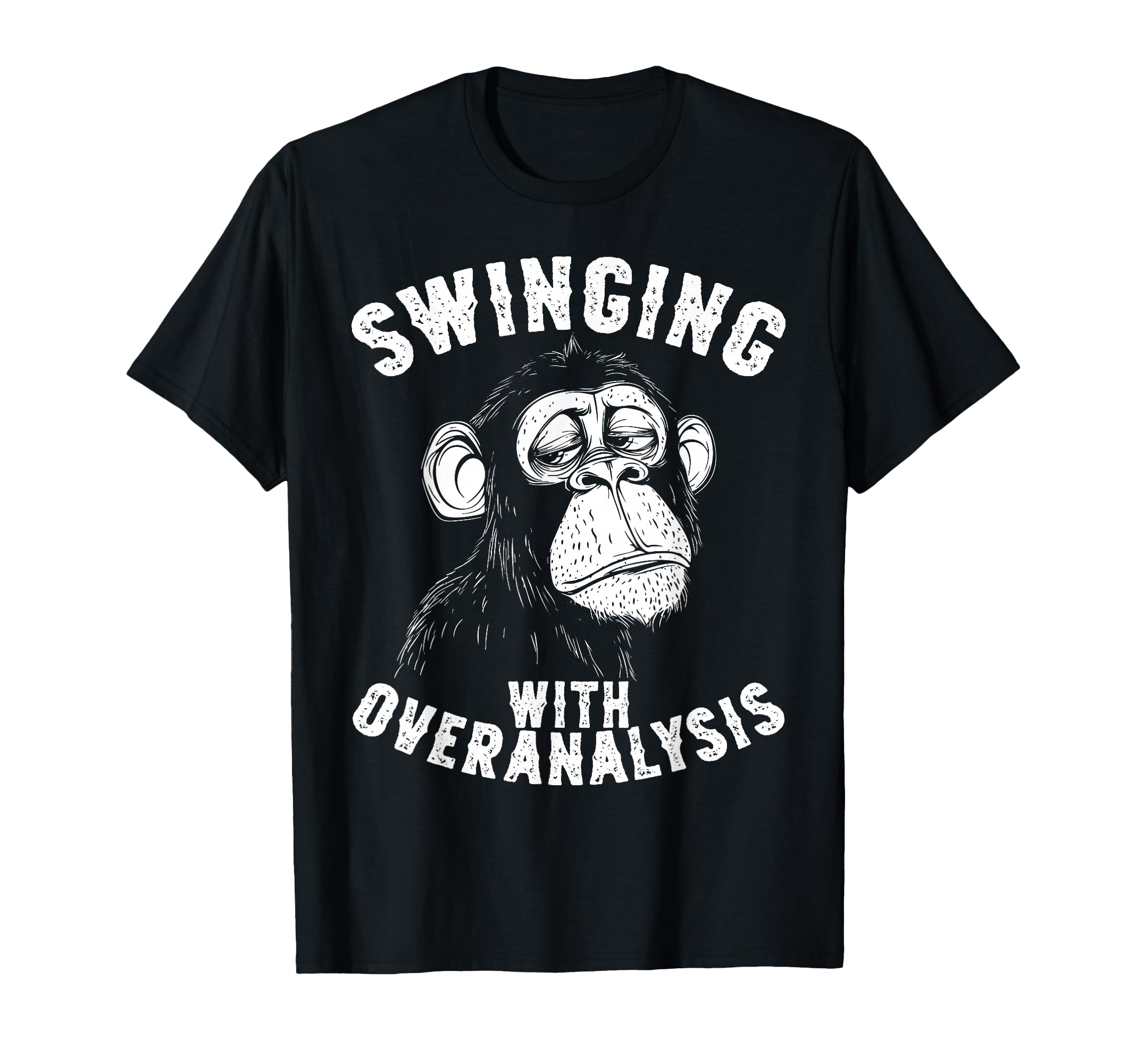 Monkey Overthinkers And Mental T-Shirt - Novelty Apparel for Adults - T-Shirt, Sweatshirt, Hoodie
