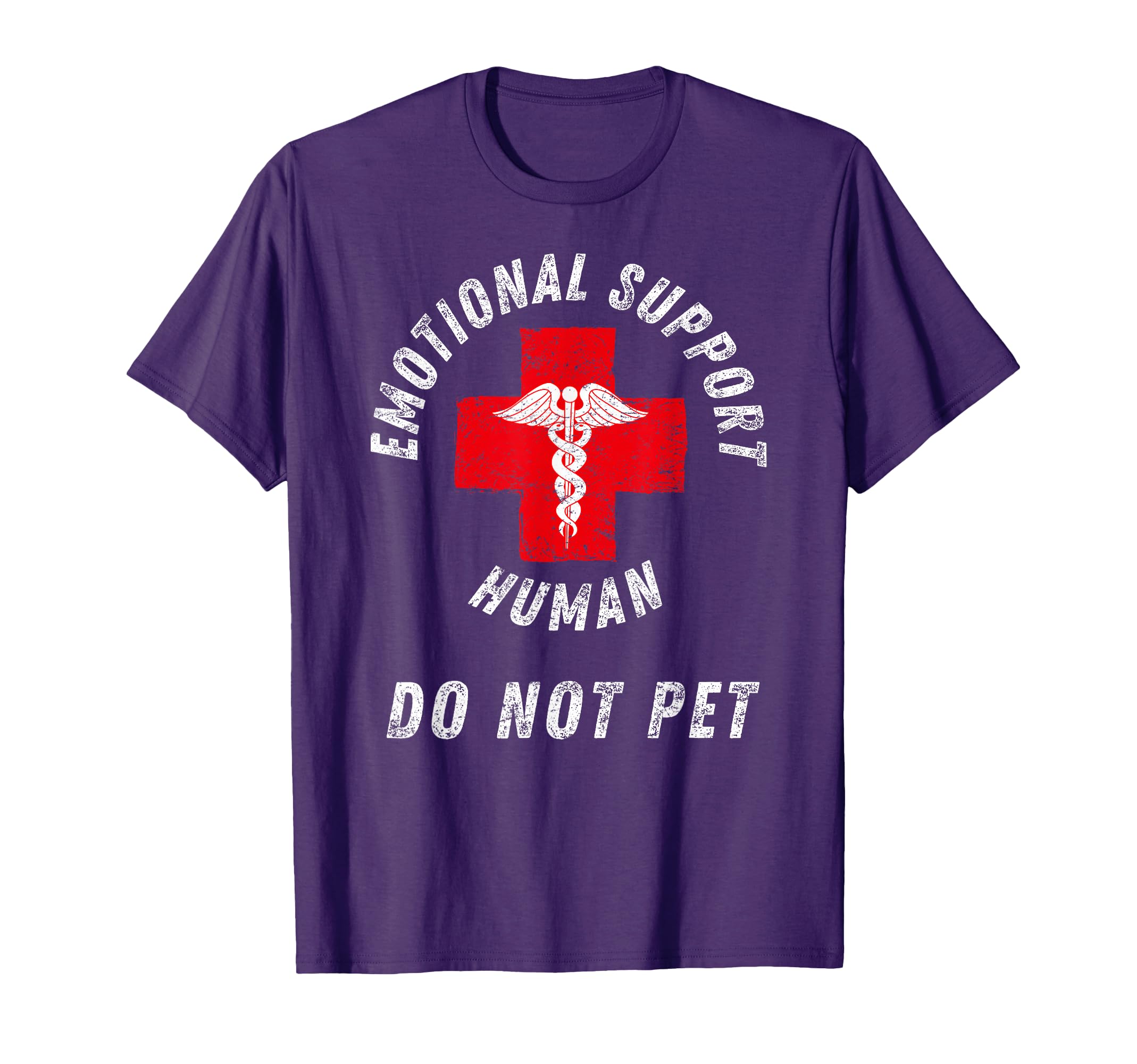 Emotional Support Human Do Not Pet T-Shirt - Aesthetic Graphic Men Women - T-Shirt, Sweatshirt, Hoodie