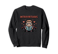 Introvert Nerd Geek Reading Book Sweatshirt - Custom Art Print Unisex - T-Shirt, Sweatshirt, Hoodie