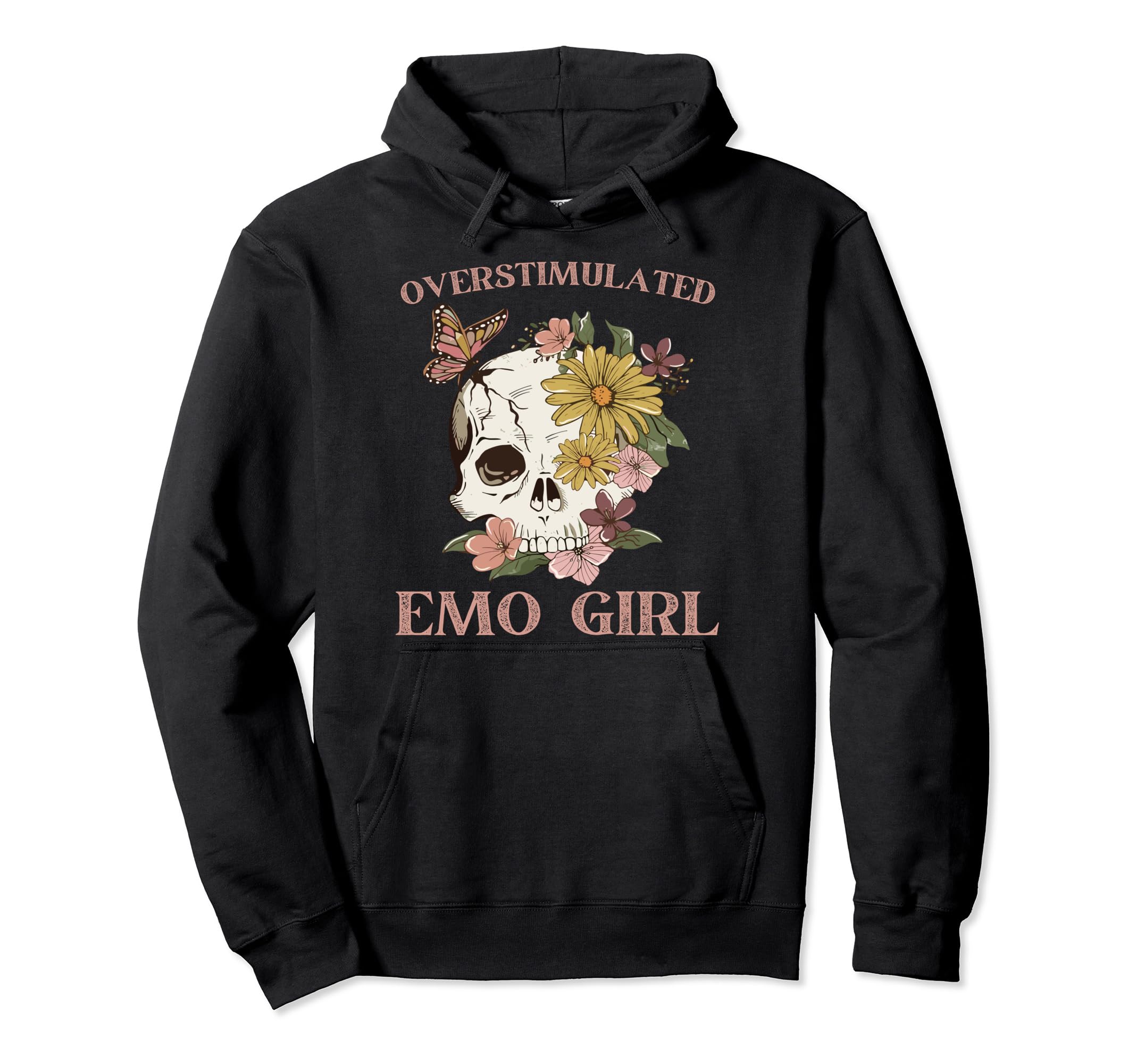 Overstimulated Emo Meme Funny Meme Internet Hoodie - Trendy Graphic Unisex - T-Shirt, Sweatshirt, Hoodie