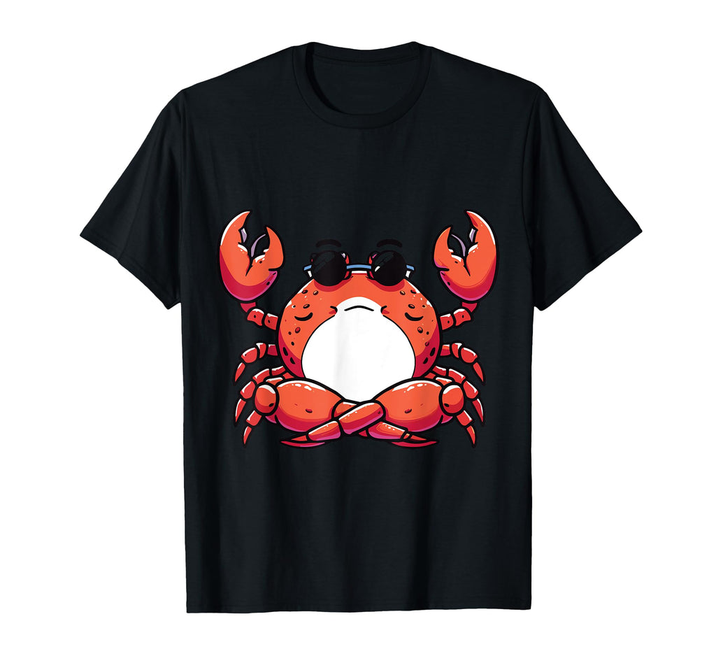 Meditation Crab Yoga Pose Relaxing Animal T-Shirt - Trendy Graphic Unisex - T-Shirt, Sweatshirt, Hoodie