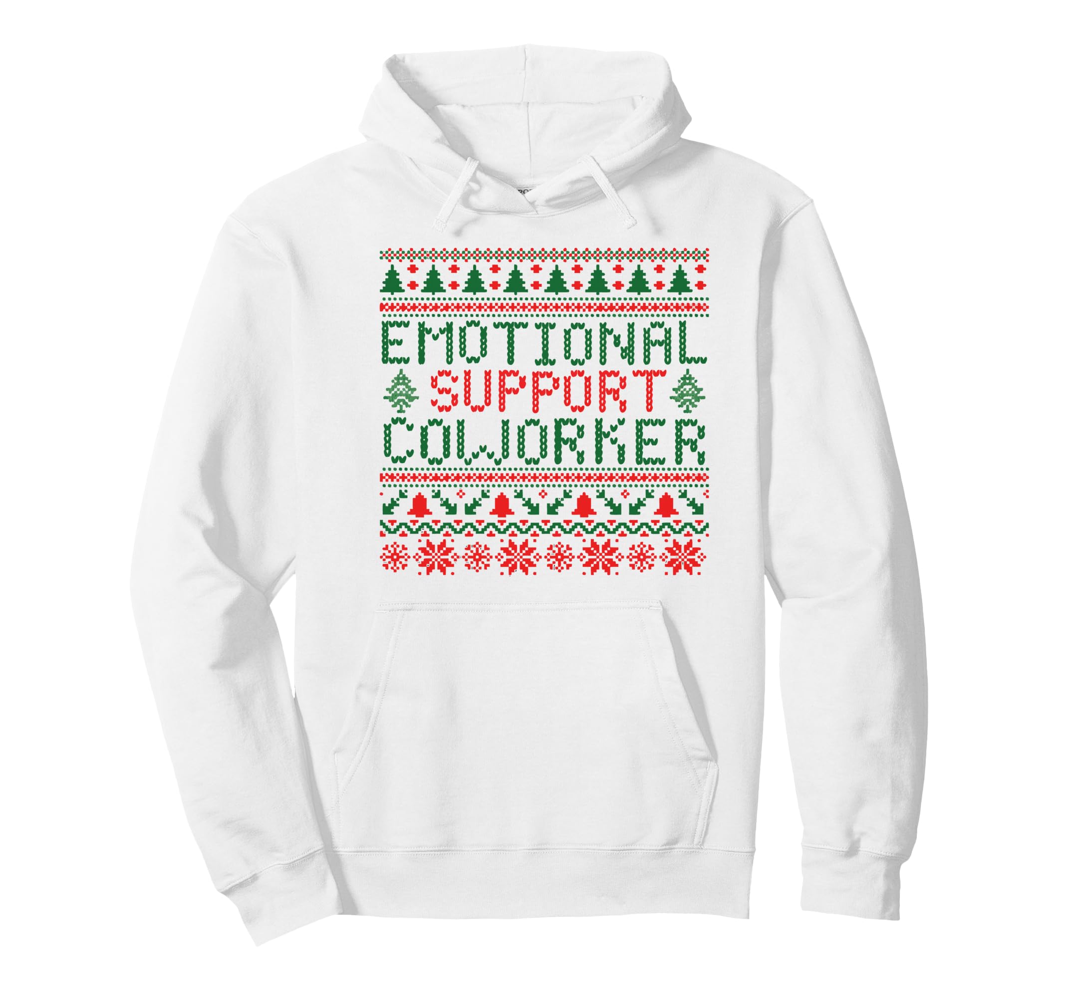 Emotional Support Coworker Funny Ugly Hoodie - Aesthetic Graphic Men Women - T-Shirt, Sweatshirt, Hoodie