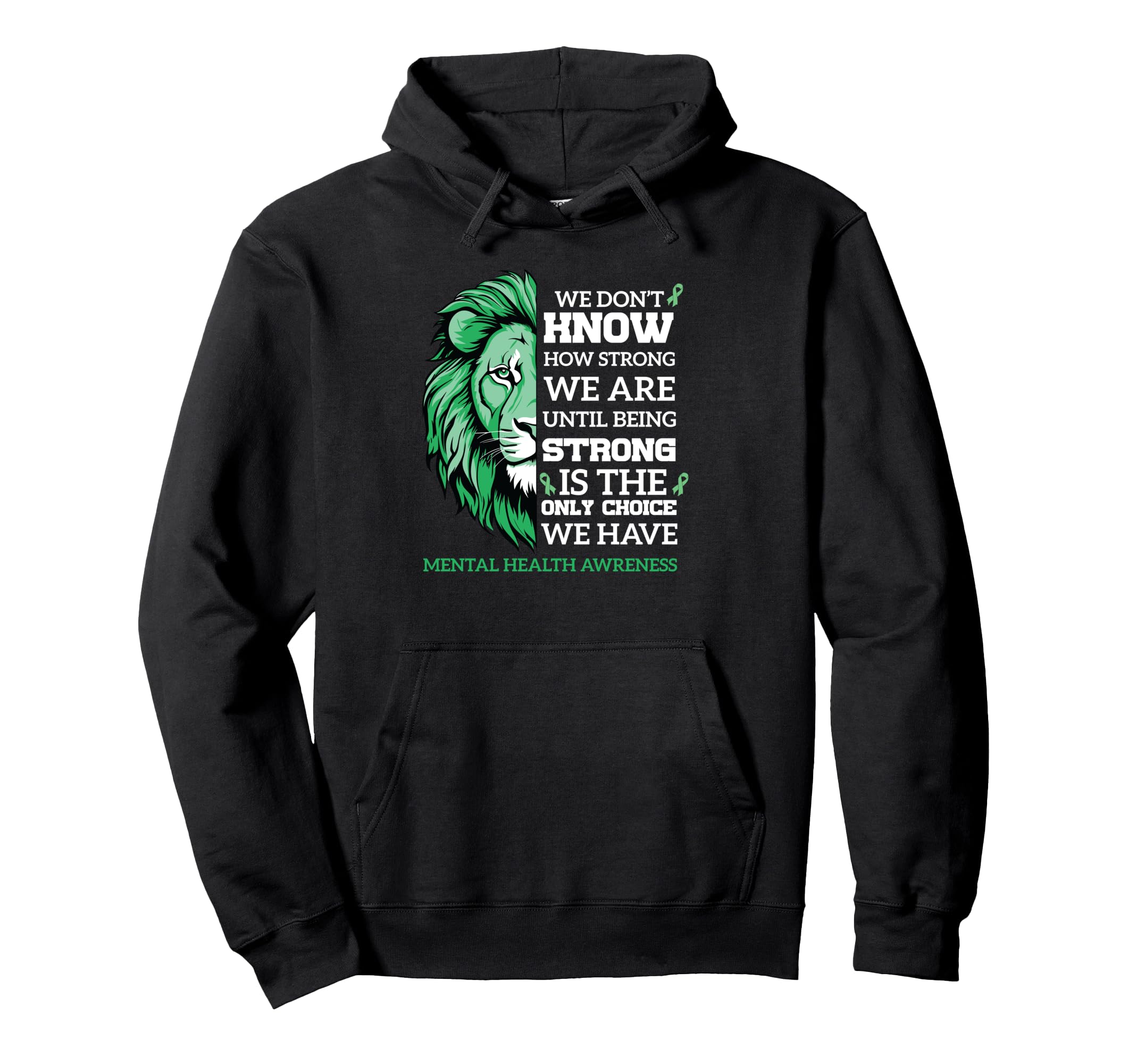 Mental Health Awareness Month End Stigma Hoodie - Trendy Graphic Unisex - T-Shirt, Sweatshirt, Hoodie