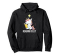 Reading Is Lit Unicorn Library English Hoodie - Novelty Apparel Men Women - T-Shirt, Sweatshirt, Hoodie