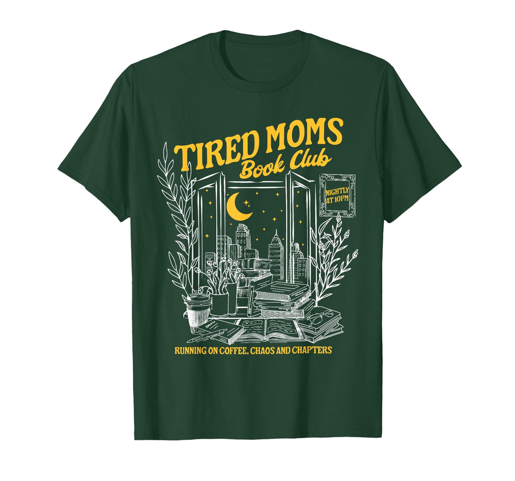 Tired Moms Book Club Bookish Booktrovert T-Shirt - Custom Art Print Unisex - T-Shirt, Sweatshirt, Hoodie