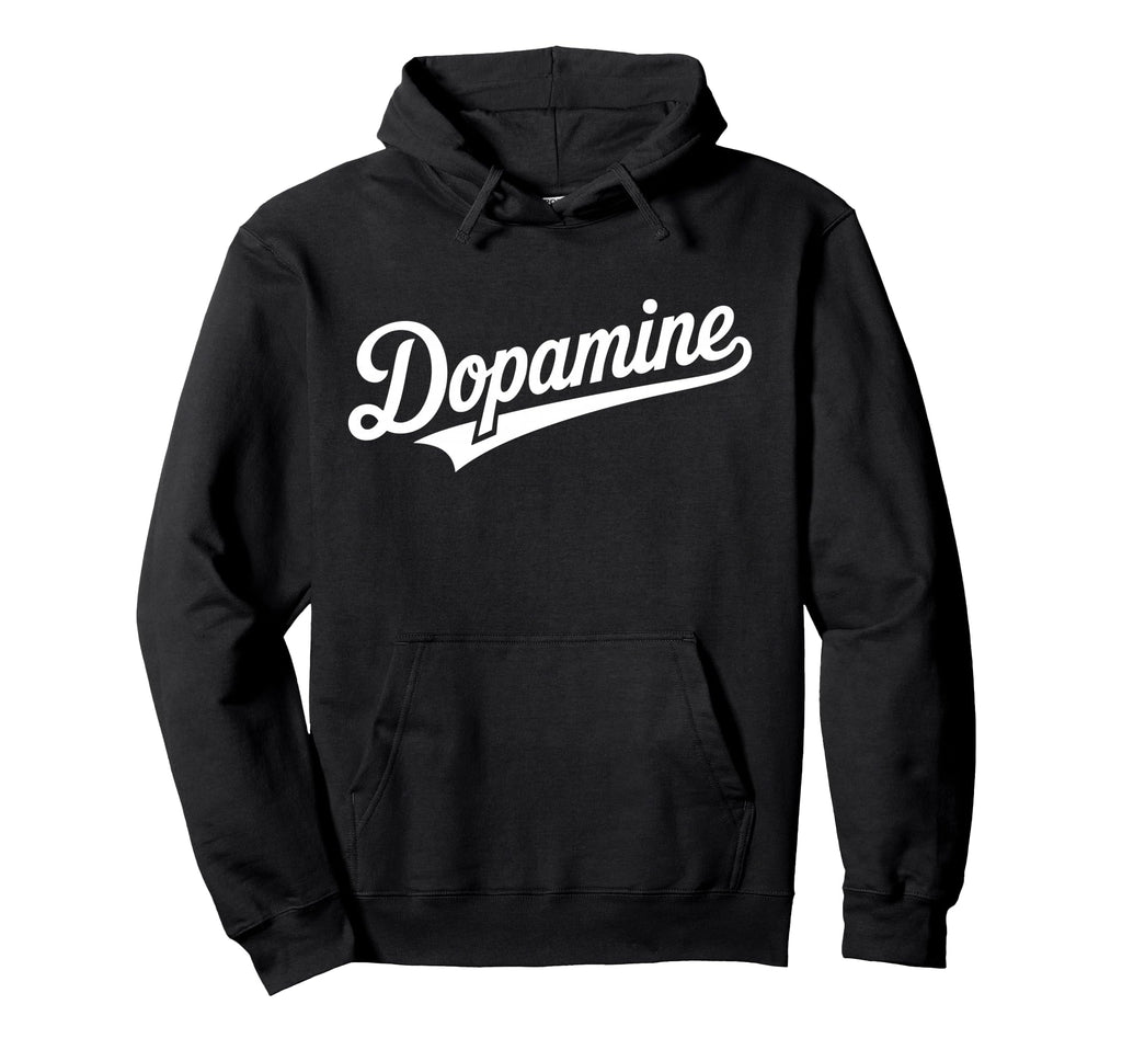 Dopamine Swoosh Script Baseball Aesthetic Hoodie - Trendy Graphic Men Women - T-Shirt, Sweatshirt, Hoodie