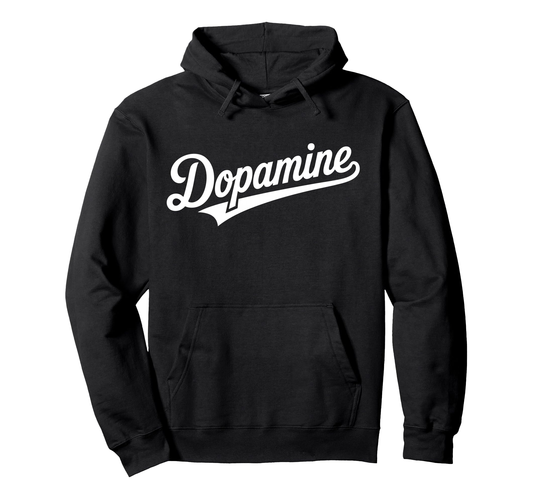 Dopamine Swoosh Script Baseball Aesthetic Hoodie - Trendy Graphic Men Women - T-Shirt, Sweatshirt, Hoodie