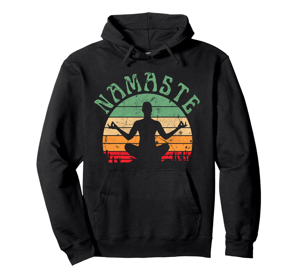 Namaste Yoga Pose Meditation Zen Peace Hoodie - Minimalist Print Men Women - T-Shirt, Sweatshirt, Hoodie