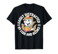 Easily Distracted Fish And Books T-Shirt - Fun Novelty Design Men Women - T-Shirt, Sweatshirt, Hoodie