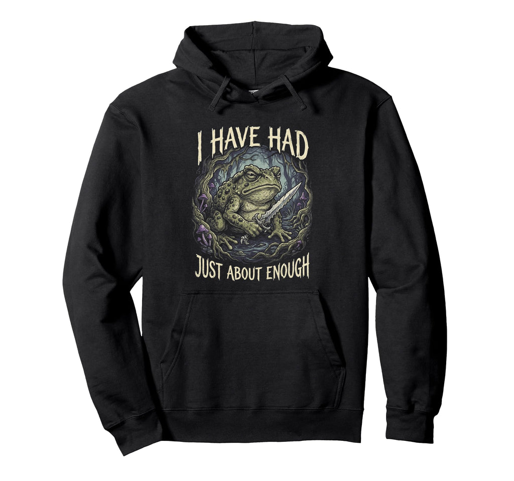 Grumpy Toad And Knife Goblincore Hoodie - Casual Everyday Wear Men Women - T-Shirt, Sweatshirt, Hoodie