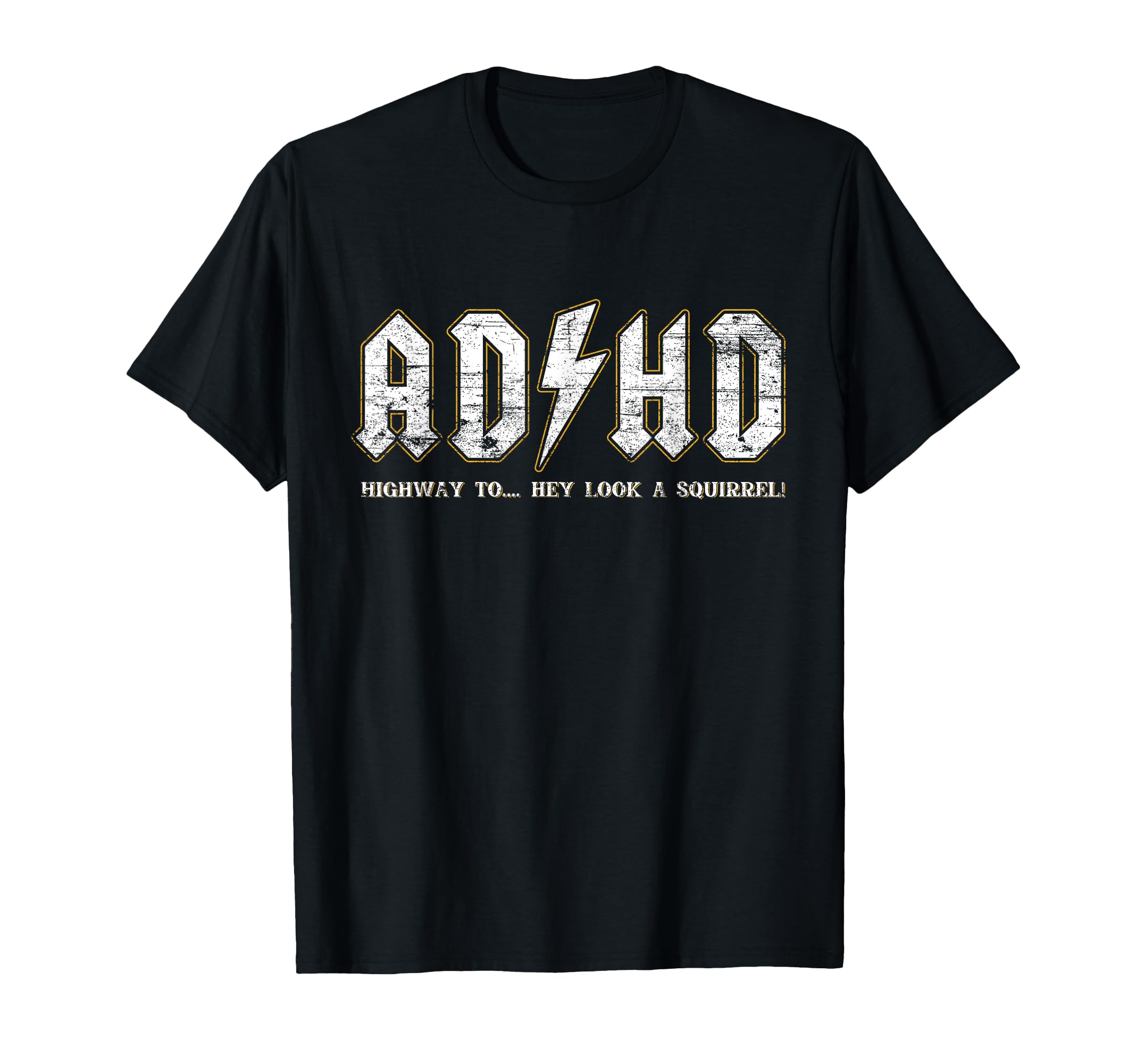 Adhd Highway To Hey Squirrel T-Shirt - Minimalist Print Men Women - T-Shirt, Sweatshirt, Hoodie