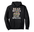 Book Lovers Reading Dragon Reading Bookworm Hoodie - Trendy Graphic Unisex - T-Shirt, Sweatshirt, Hoodie