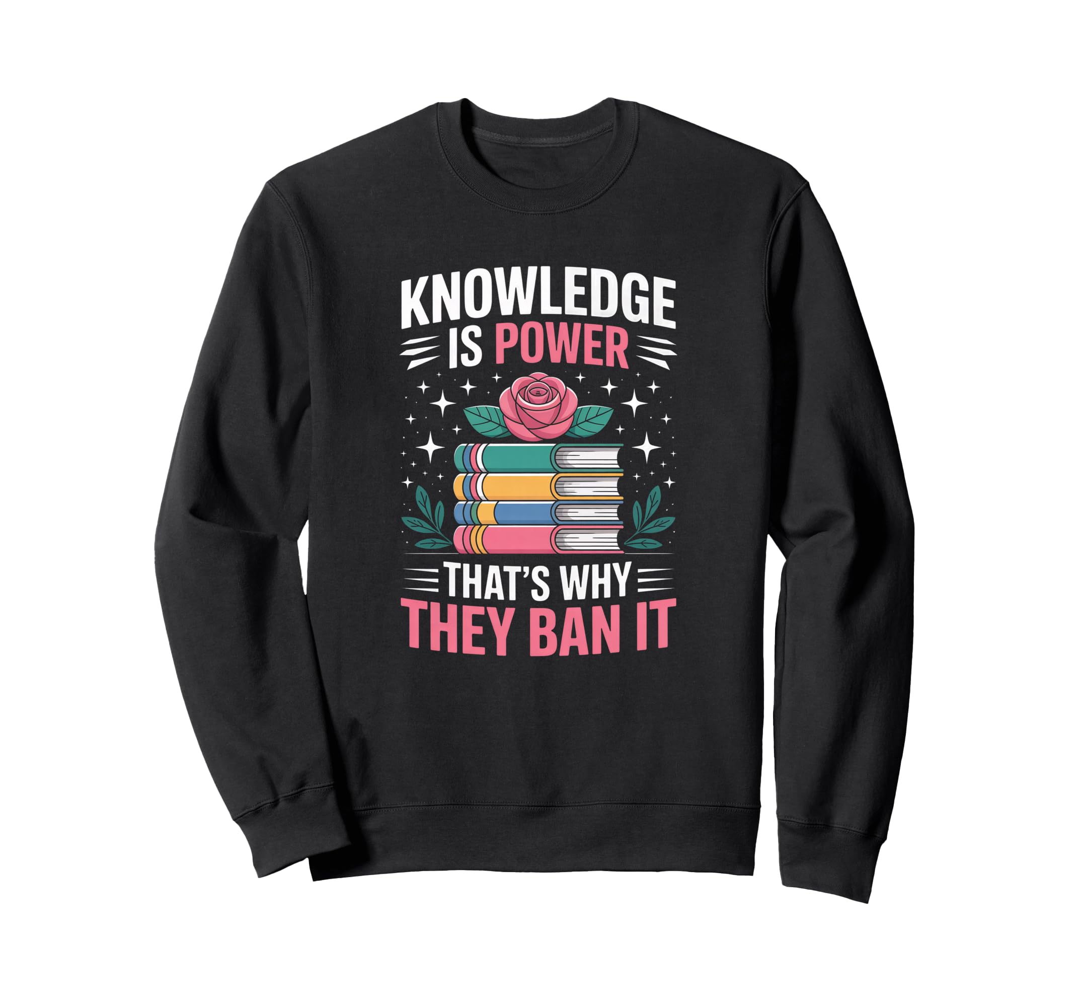 Knowledge Is Power Book Club Sweatshirt - Aesthetic Graphic for Adults - T-Shirt, Sweatshirt, Hoodie