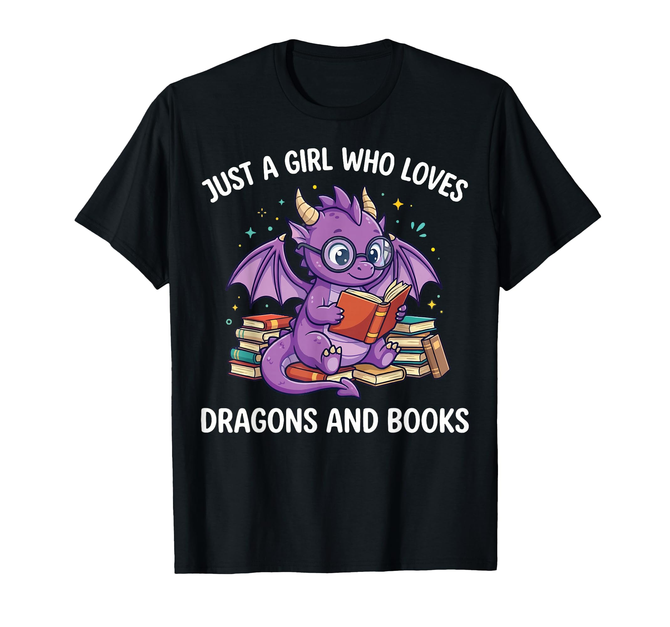 Just Who Loves Dragons And Books T-Shirt - Aesthetic Graphic Men Women - T-Shirt, Sweatshirt, Hoodie