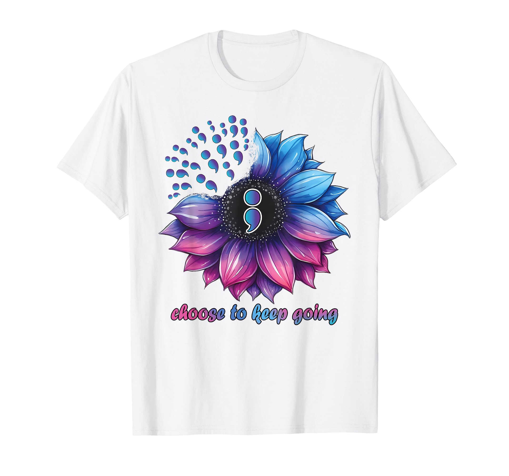 Choose To Keep Going Mental Health T-Shirt - Minimalist Print for Adults - T-Shirt, Sweatshirt, Hoodie