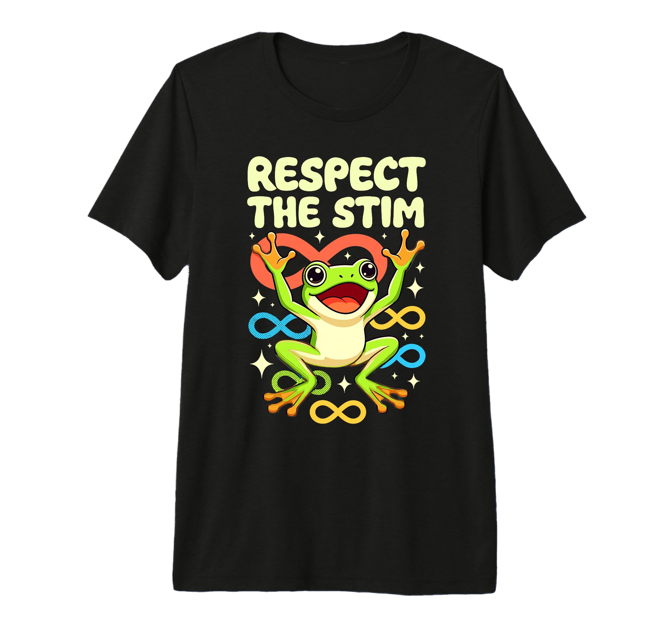 Respect Stim Infinity Frog Tri T-Shirt - Casual Everyday Wear for Adults - T-Shirt, Sweatshirt, Hoodie