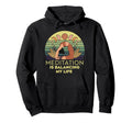 Meditation Is Balancing My Life Namaste Hoodie - Custom Art Print Unisex - T-Shirt, Sweatshirt, Hoodie