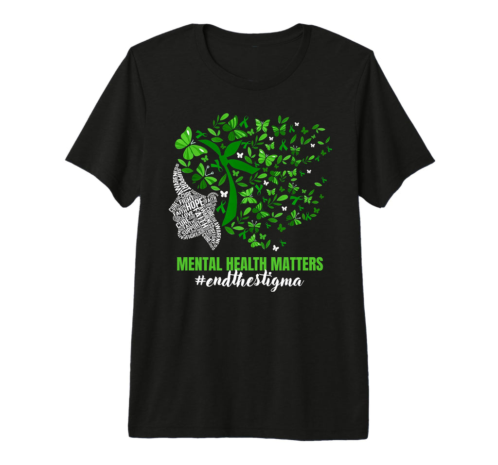 Butterfly Mental Health Matters T-Shirt - Minimalist Print Men Women - T-Shirt, Sweatshirt, Hoodie