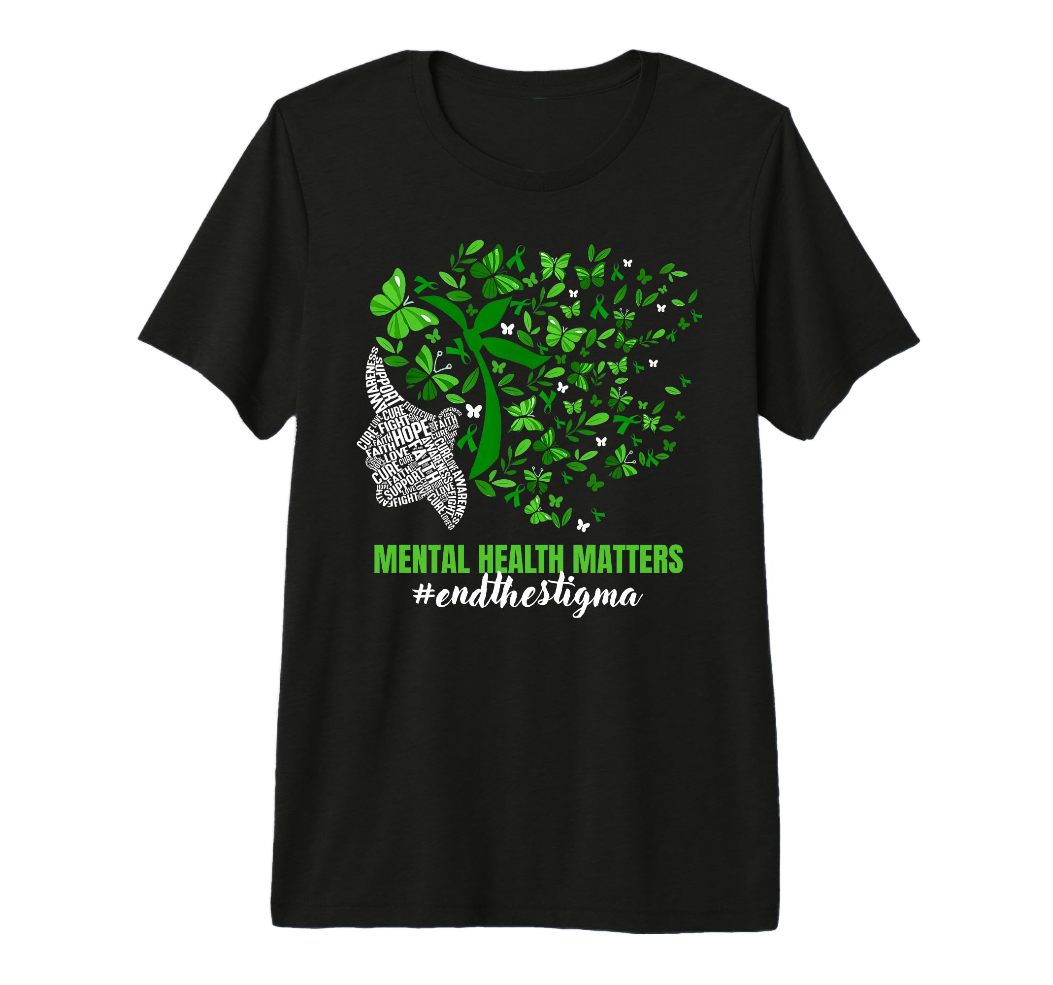 Butterfly Mental Health Matters T-Shirt - Minimalist Print Men Women - T-Shirt, Sweatshirt, Hoodie