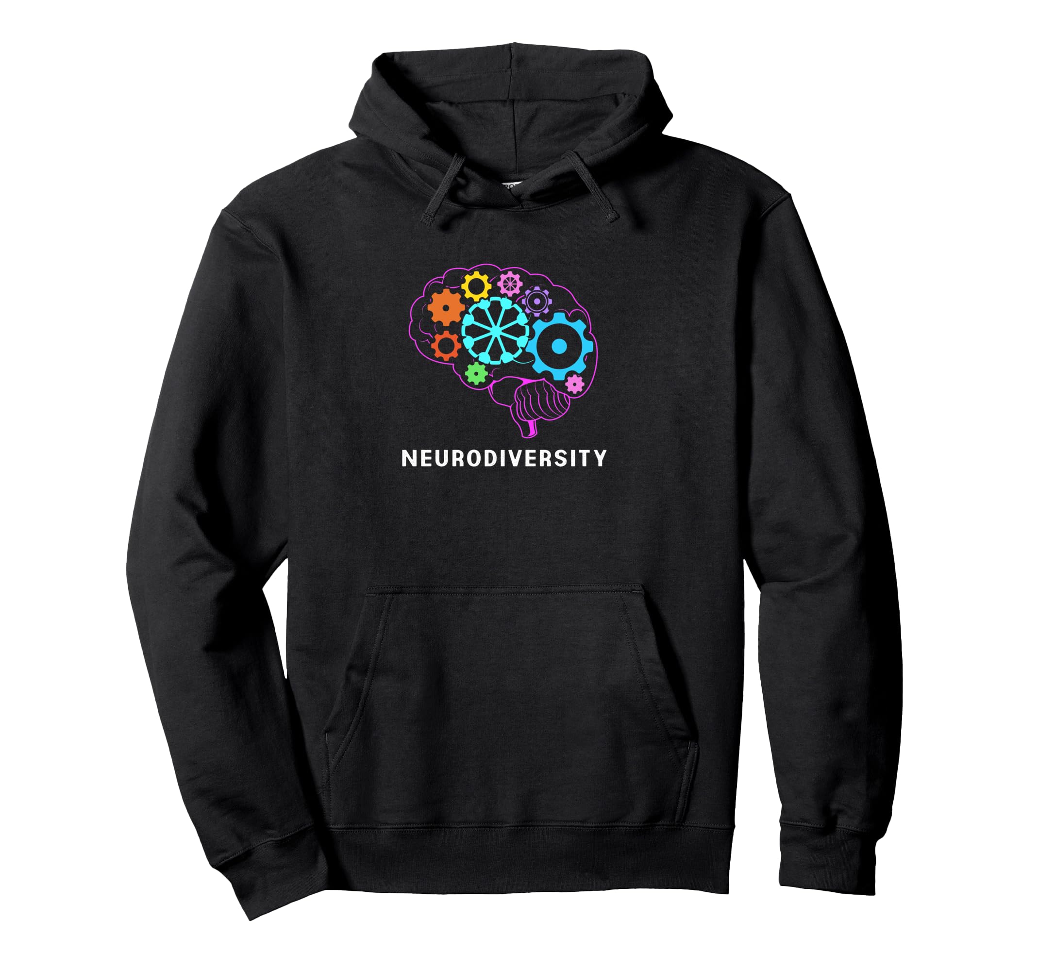 Colorful Brain Adhd Autism Spectrum Hoodie - Fun Novelty Design Unisex - T-Shirt, Sweatshirt, Hoodie