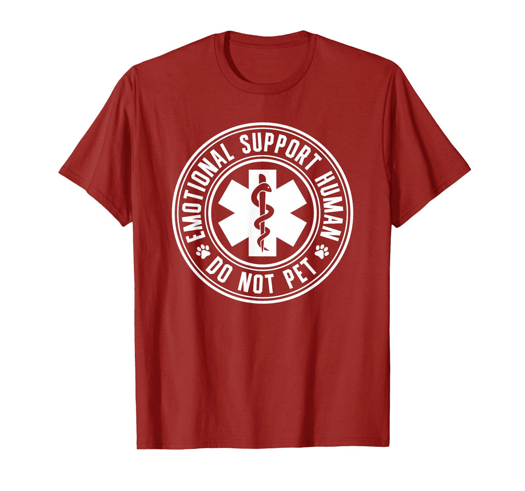 Emotional Support Human Service T-Shirt - Minimalist Print for Adults - T-Shirt, Sweatshirt, Hoodie