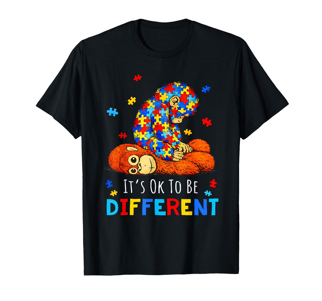 Its Ok To Be Different Autism T-Shirt - Fun Novelty Design Men Women - T-Shirt, Sweatshirt, Hoodie