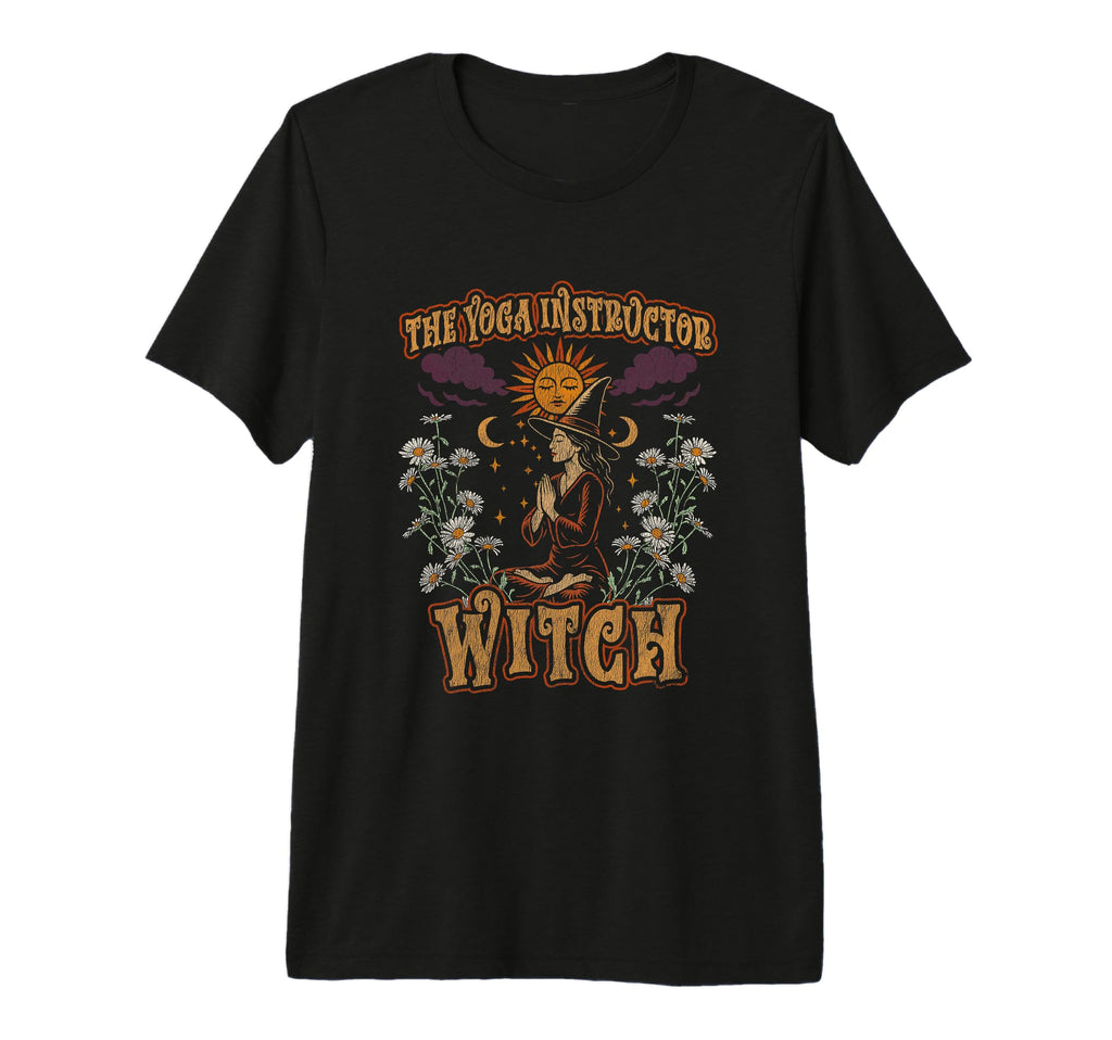 Witch Yoga Instructor Life Mindful T-Shirt - Trendy Graphic for Adults - T-Shirt, Sweatshirt, Hoodie