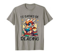 Id Rather Be Reading Book Dragon T-Shirt - Casual Everyday Wear for Adults - T-Shirt, Sweatshirt, Hoodie