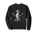 Meditation Leopard Yoga Pose Sweatshirt - Minimalist Print for Adults - T-Shirt, Sweatshirt, Hoodie
