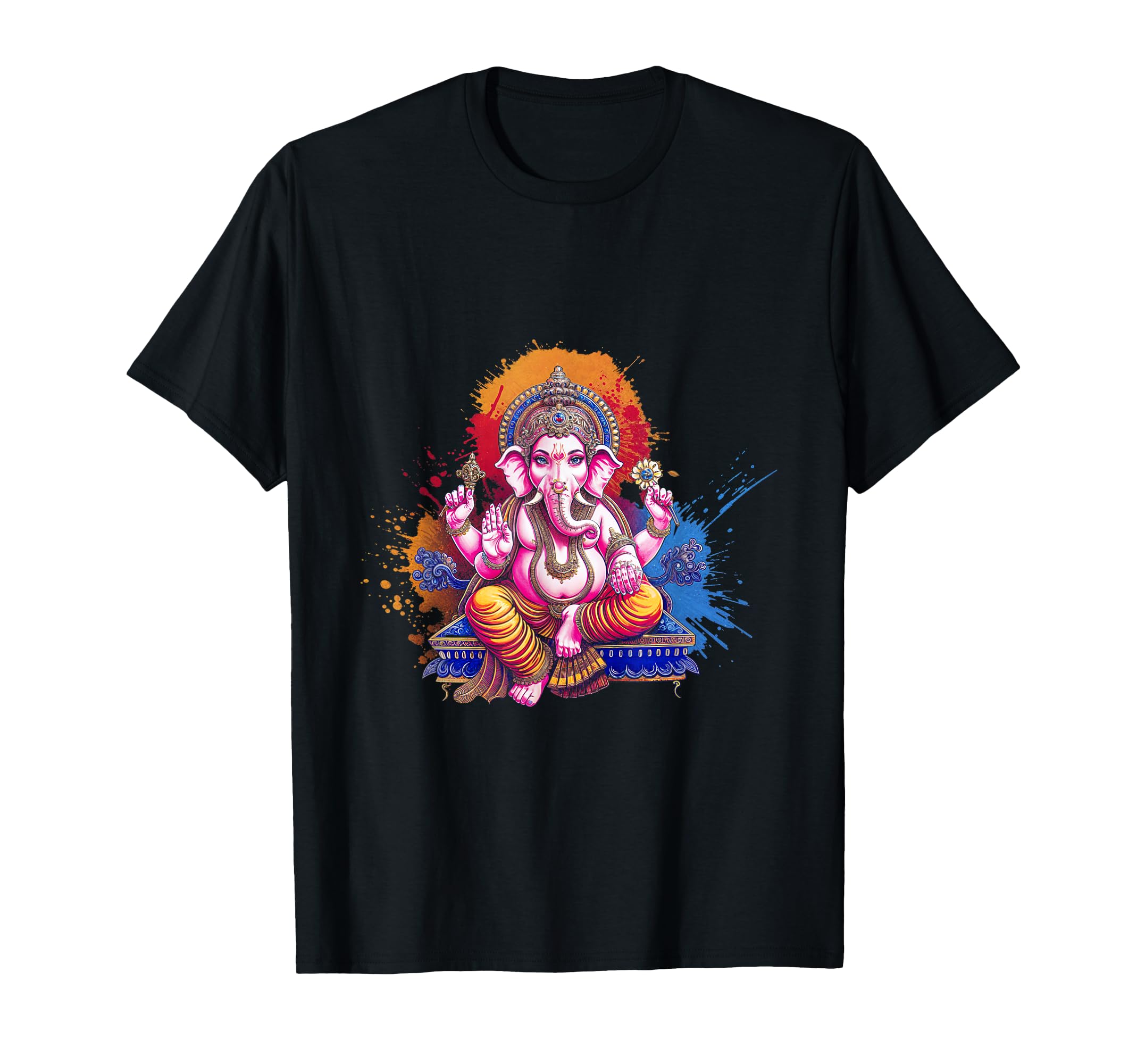Ganesha Art Hindu God Spiritual Yoga T-Shirt - Minimalist Print for Adults - T-Shirt, Sweatshirt, Hoodie