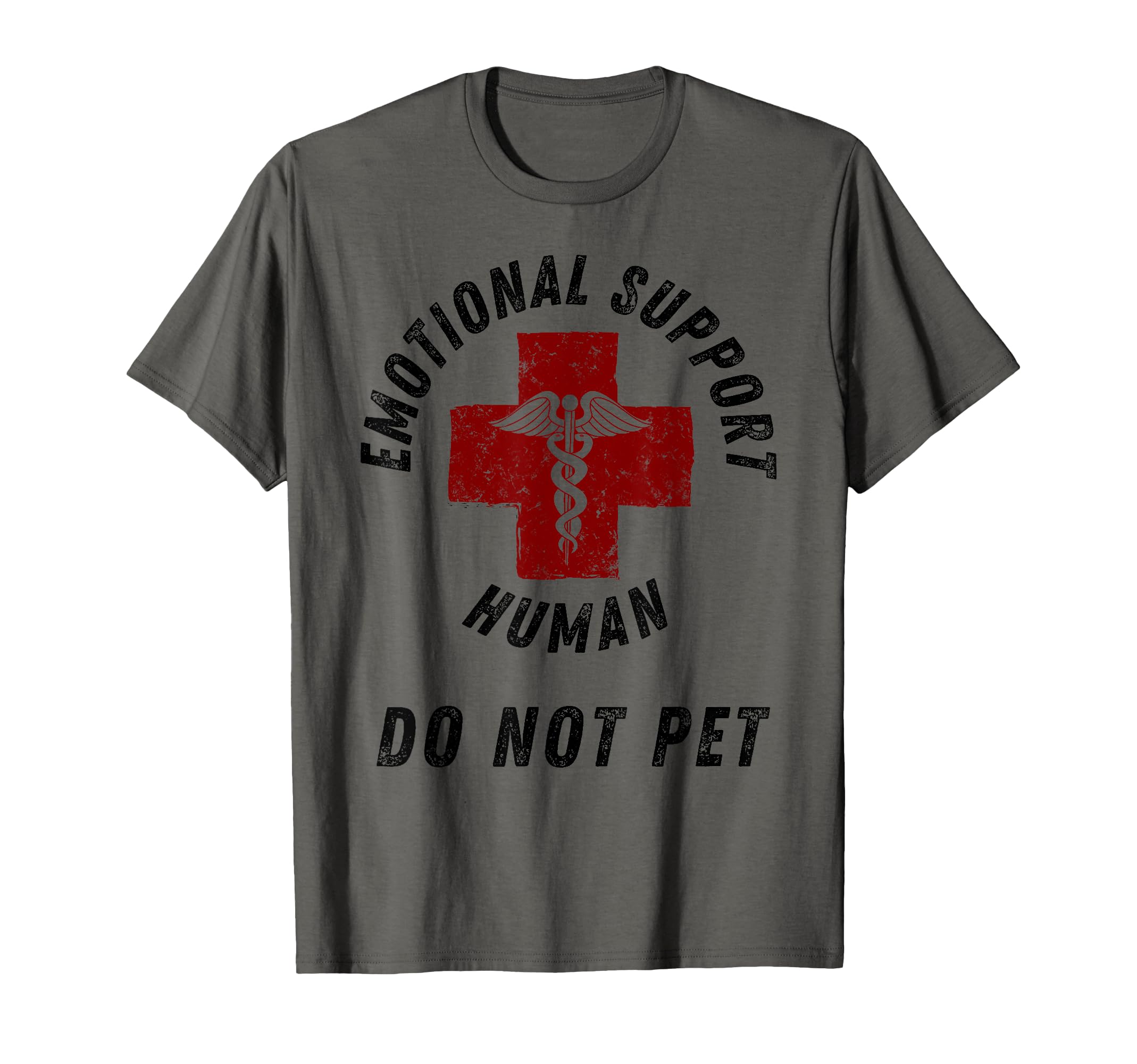 Emotional Support Human Do Not Pet Funny T-Shirt - Minimalist Print Unisex - T-Shirt, Sweatshirt, Hoodie