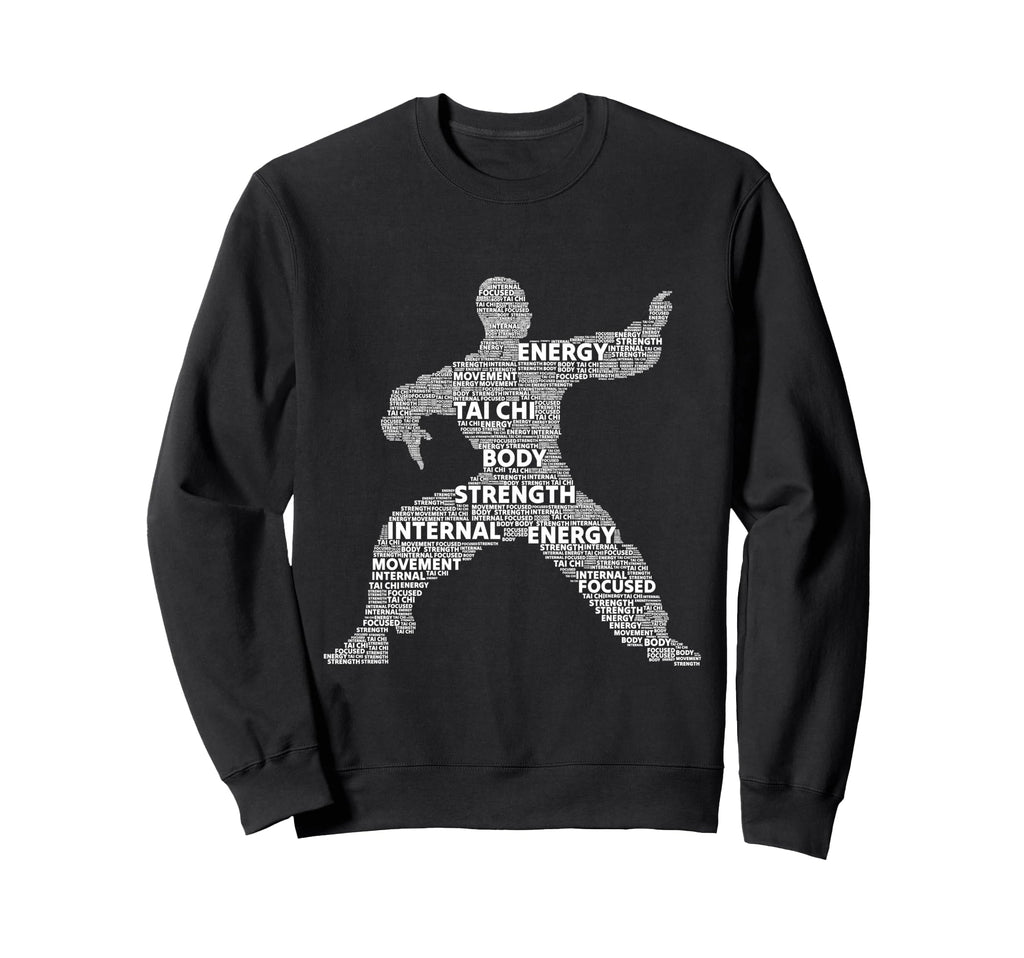 Tai Chi Meditation Martial Arts Sweatshirt - Minimalist Print for Adults - T-Shirt, Sweatshirt, Hoodie