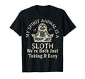 Funny Spirit Animal Sloth Meditation T-Shirt - Streetwear Style Unisex - T-Shirt, Sweatshirt, Hoodie