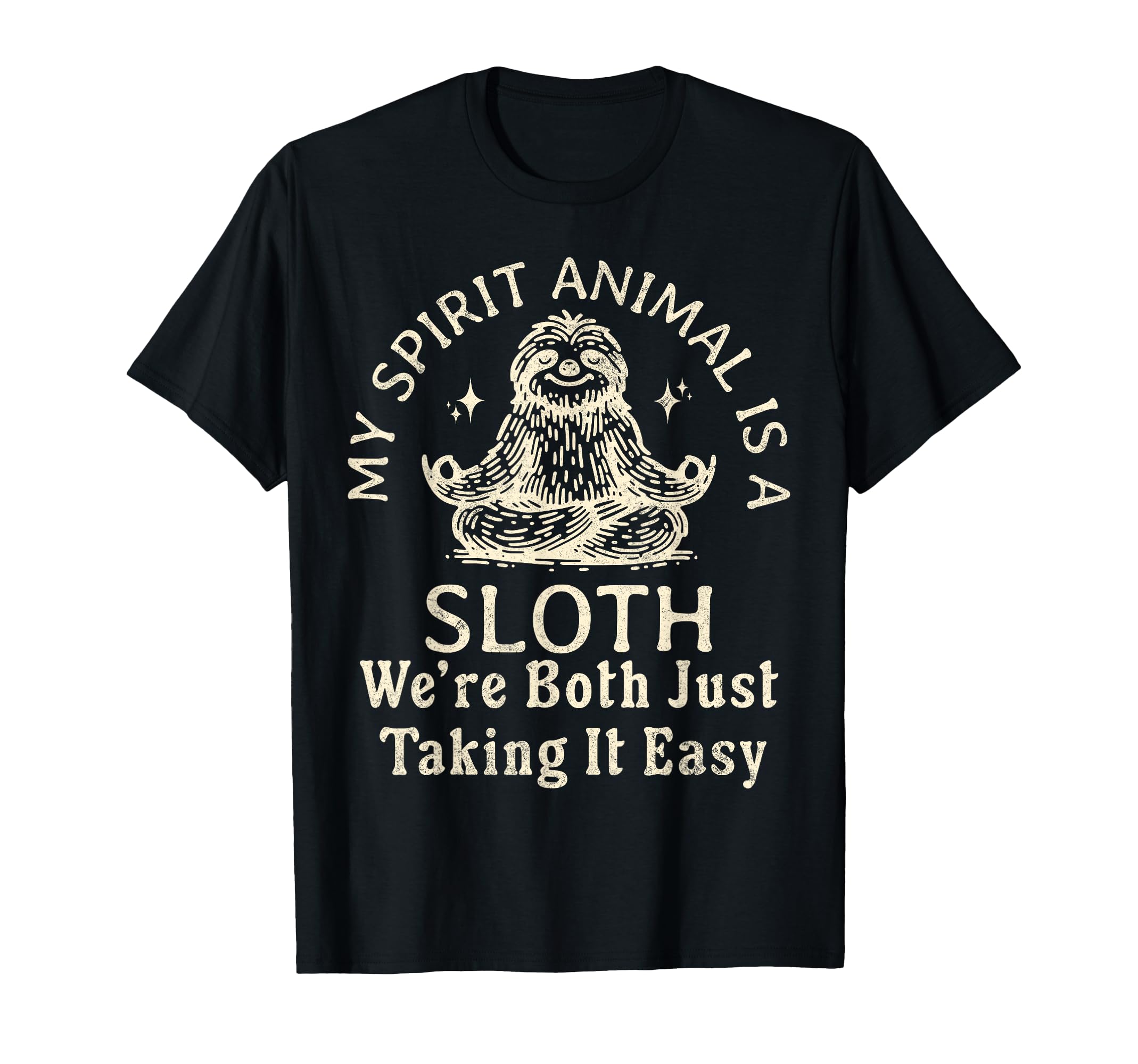 Funny Spirit Animal Sloth Meditation T-Shirt - Streetwear Style Unisex - T-Shirt, Sweatshirt, Hoodie