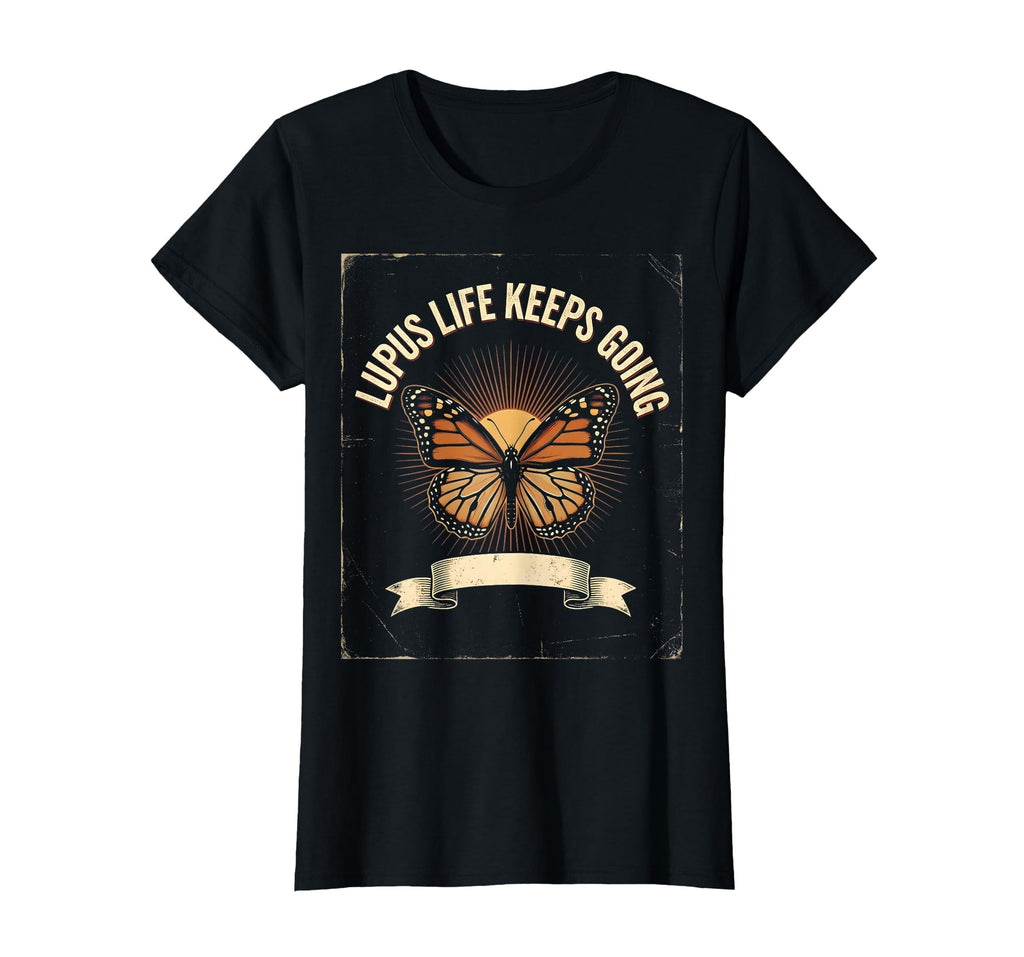 Lupus Life Keeps Going Awareness T-Shirt - Graphic Print for Adults - T-Shirt, Sweatshirt, Hoodie