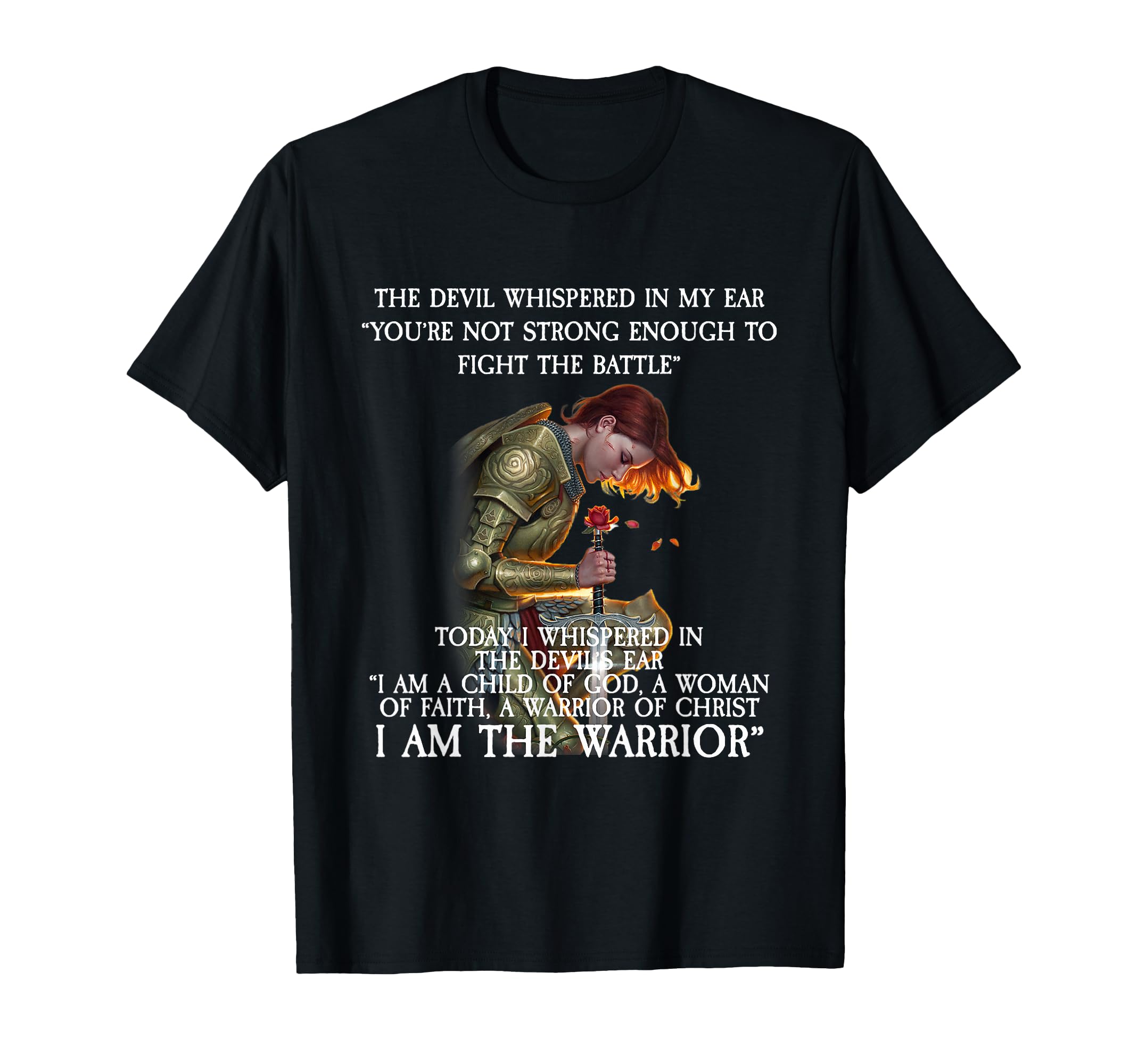 Devil Whispered My Ear You Are Not T-Shirt - Minimalist Print Men Women - T-Shirt, Sweatshirt, Hoodie