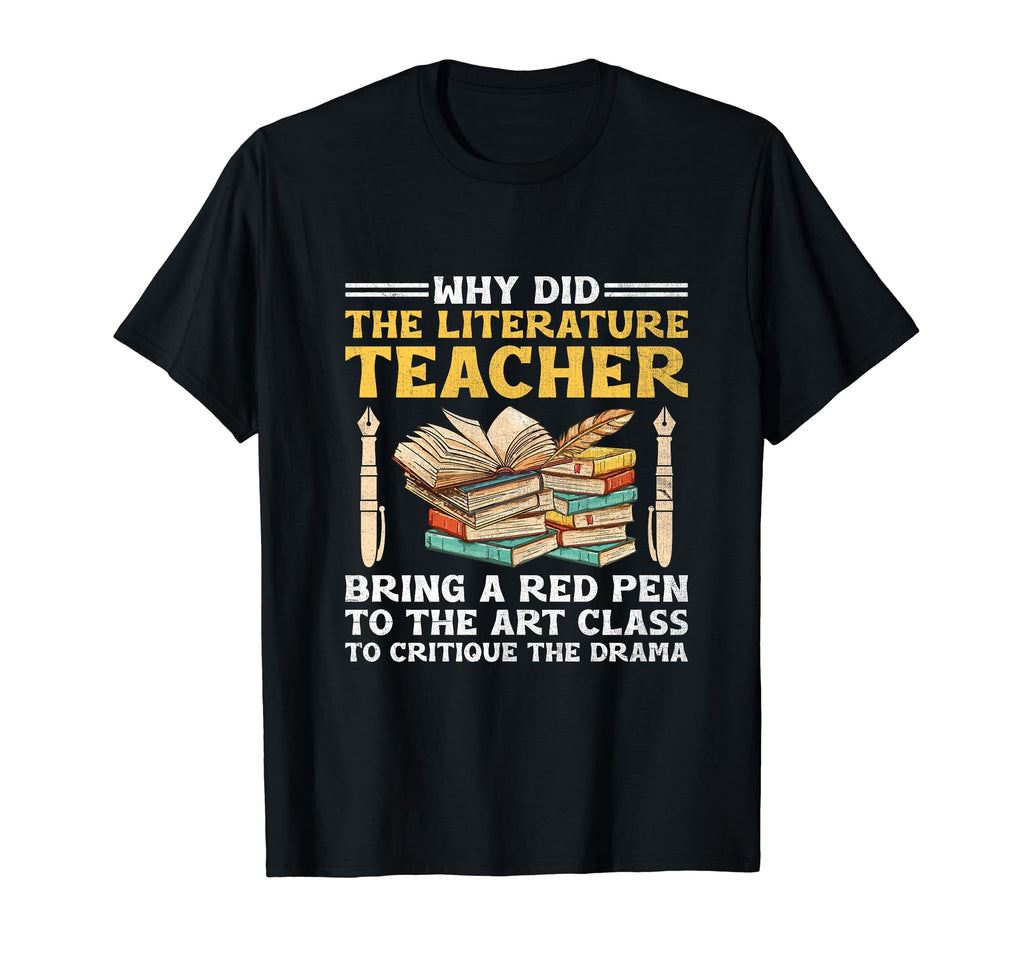 Literature Teacher School Teacher T-Shirt - Minimalist Print Men Women - T-Shirt, Sweatshirt, Hoodie