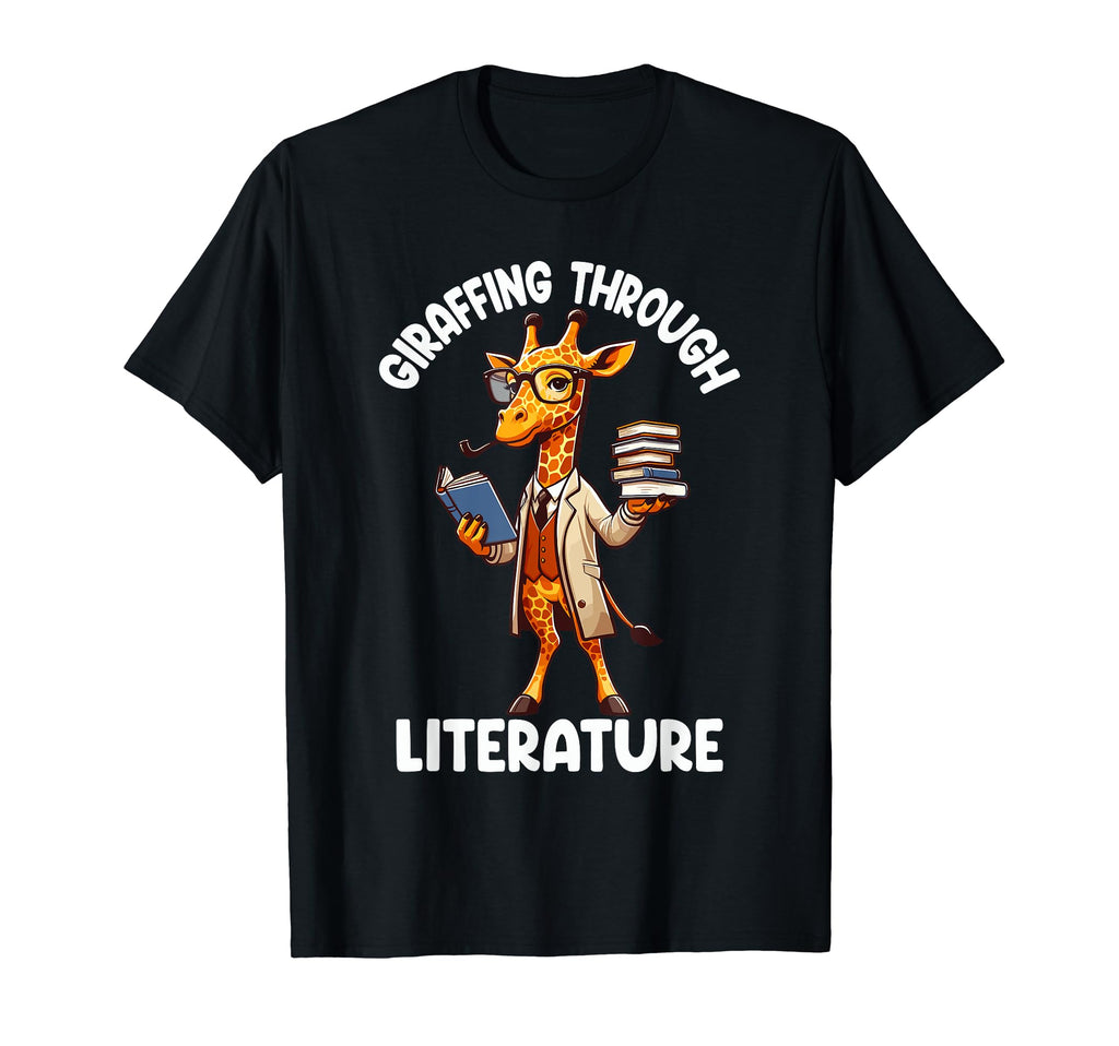 Giraffing Through Literature Dream Giraffe T-Shirt - Unique Graphic Unisex - T-Shirt, Sweatshirt, Hoodie