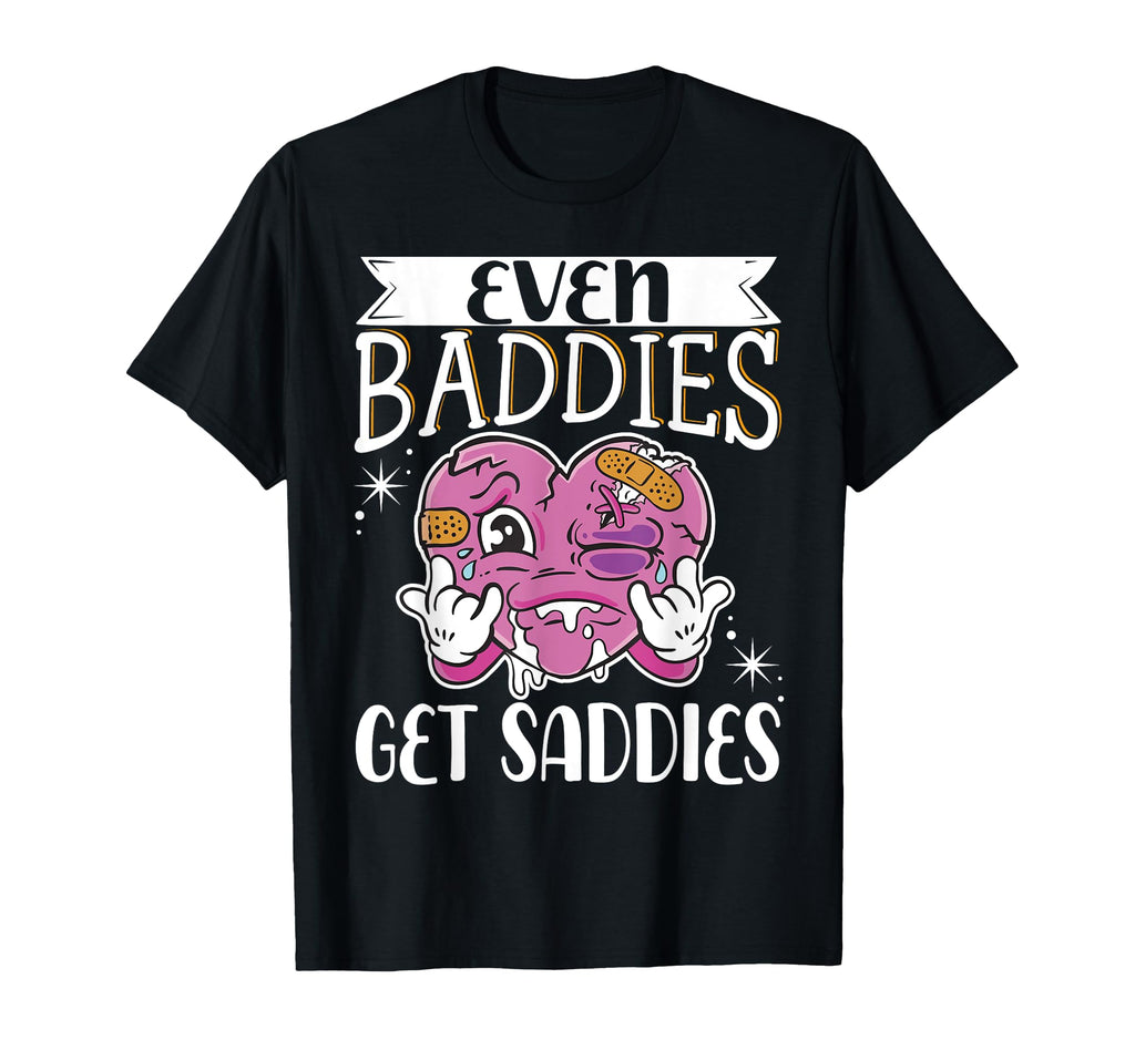 Bad Sad Baddie Mental Health Self Care T-Shirt - Custom Art Print Men Women - T-Shirt, Sweatshirt, Hoodie