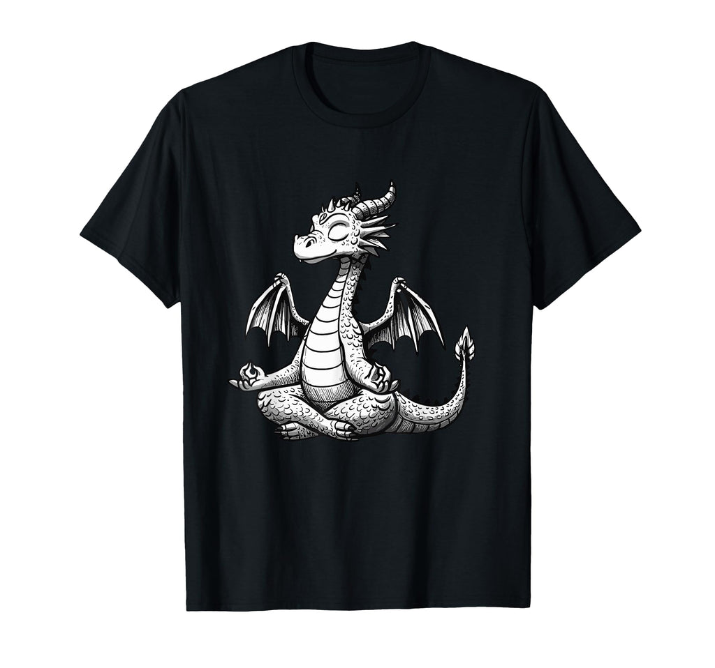 Meditation Dragon Yoga Pose T-Shirt - Aesthetic Graphic for Adults - T-Shirt, Sweatshirt, Hoodie