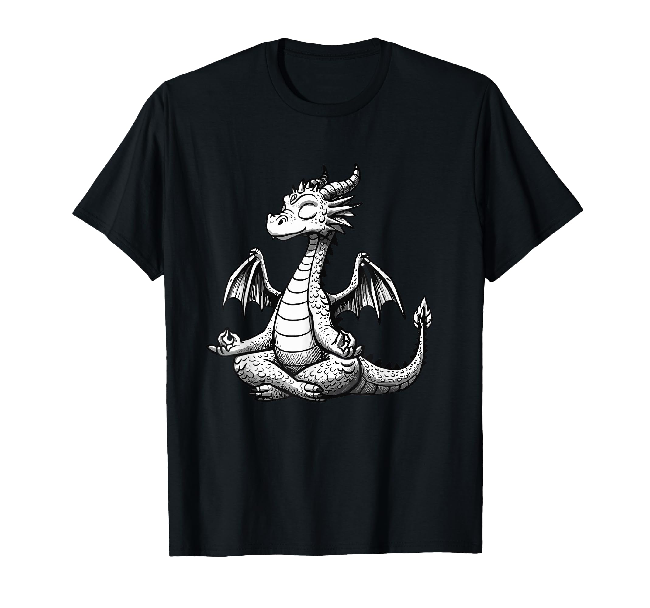 Meditation Dragon Yoga Pose T-Shirt - Aesthetic Graphic for Adults - T-Shirt, Sweatshirt, Hoodie